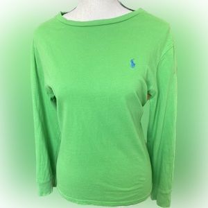 Green Polo Ralph Lauren long sleeve
